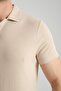 Waffle Men's Regular Fit Polo Neck T-Shirt 100% Cotton Poloyaka - 4