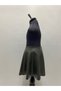 8 Pieces Faux Leather Khaki Girls' Skirt with Elastic Waist - 3