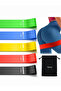 5 Pack Latex Pilates Band - Aerobics, Yoga, Fitness, Squat Exercise Rubber - 3