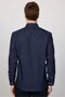 Men's Slim Fit Slim Fit Long Sleeve Non-Iron Iron-Free Navy Blue Shirt - 6