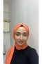 Orange Medina Silk Shawl Solid Color Width 73 cm Length 1.93 73X1.93 - 3