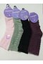 Women's Slipper Towel Bamboo Thick Socks 4-Piece - 2