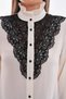 Plus Size Black Lace Evening Dress - Cream Shirt G0026 - 6