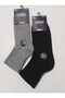 Men's Towel-Textured Cotton Socks, 4-Pack - 3