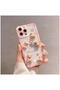 Apple iPhone 12 Pro Max Compatible Case Bear and Rabbit Silicone Case Pink - 4