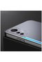 Xiaomi Mi 12 Lite Compatible Case Metal Mitras Case (Silicone Edge) Blue - 2