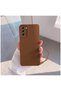 Samsung Galaxy S21 Fe 5g Compatible Case Heart Soft Silicone Case Brown