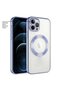 Apple iPhone 11 Pro Compatible Case Soft Silicone Case with Colorful Edge Light Blue