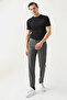 Ds Damat Comfort Gray Plain Travel Fabric Trousers - 2
