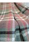 Scotch Blanket Double Cotton Blanket 180*220 cm Green-Burgundy Valentine's Day Gift - 3