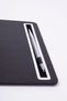 Leather Mousepad Plain Black with Chrome Detail - 5