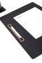 Leather Meeting Sümeni Black Horizontal Wooden Detailed 49x34cm - 5