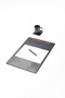 Leather Meeting Set Plain Black Vertical Wooden Detailed 49x34cm - 3
