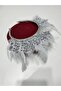 تاج من ريش الطيور والخرز الزجاجي للحفلات - 3