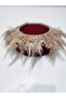 تاج من ريش الطيور والخرز الزجاجي للحفلات - 3