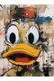 Kemal Collection Multicolored Cartoon Duck Patterned Woven Base Modern Decorative Carpet 43 - 4