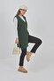 Women's Long Seasonal Knitwear Lycra Flexible Pocket Buttoned Vest - 2