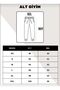 Black Unisex Jogger Sweatpants with Elastic Legs Şah Modaffdşş - 5