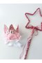 Sequin stamps girl kids baby birthday crown and star wand scepter-pink - 2