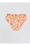 Orange Elastic Waistband Printed Baby Girl Bikini Bottoms, Pack of 2 - 4