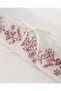 Relief King Size %100 Cotton Tie-Detail Bed Sheet Lı Duvet Cover Set - Ecru/Red - 6