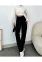 Women's Black High Waist Shaping / Sculpting Flared Leg Palazzo Pants - 2