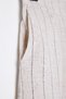 Beige Linen Look Striped Back Waist Elastic Knee Length Woven Shorts & Bermuda Twoss25Sr00022 - 9