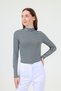 Turtleneck Striped Body Green White
