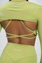 Verve Sports Bra with Extra Low-Cut Back Cross Rope Detail - 4