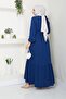 Loose Cut Hijab Dress Crepe Fabric - 4