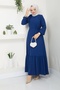 Loose Cut Hijab Dress Crepe Fabric - 3
