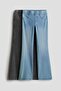 2-pack flared jersey trousers
