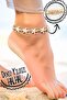 Drawstring and Beaded Starfish Natural Stone Anklet Summer Beach Jewelry Women's Stylish Anklet - 2