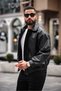 New Season Vintage Oversize Loose Fit Leather Jacket - 5