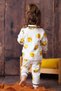 100% Cotton Double Breasted Lapel Front Button Tweety Seasonal Baby Pajamas Set (Month) - 3