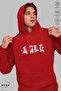 Unisex Hoodie Long Sleeve Love Cat Printed Hooded Sweatshirt Oversize Cotton - 5