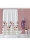 Bathroom Curtain 1X100X200 Single Wing Shower Curtain with Ring Gift 11237