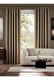 Sand Beige Blackout Light-Proof Background Curtain Non-Pleated Blackout Sunshade (Widthxlength)