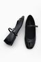 Women's Helmet Ballerina Shoes Mary Jane Losep Black - 8