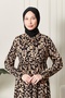 Front Button Viscose Fabric Hijab Dress Mother's Dress Cotton Fabric Large Size - 5
