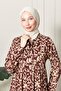 Front Button Viscose Fabric Hijab Dress Mother's Dress Cotton Fabric Large Size - 5