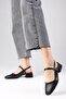 Ella Black Color Open Back Women's Low Heeled Shoes - 4