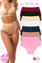 Women's High Waist Cotton Panties - Casual Hipster Bato 7 Pack