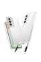 Samsung Galaxy S23 Fe Case Shockproof Snap Cover with Attachable Strap Transparent