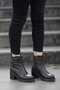 (Doha) Real Leather Zippered Non-Slip Sole Boots - 5