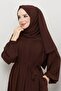 islamic hijab ferace robed gathered medina silk full hijab - 8