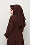 islamic hijab ferace robed gathered medina silk full hijab - 6
