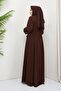 islamic hijab ferace robed gathered medina silk full hijab - 5
