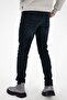 Men's Dark Navy Blue Slim Fit Stretchy Lycra Denim Jeans Trousers Hlthe001931 - 5