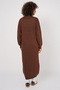 15890 Long Knit Dress - Brown - 6